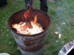 trashcan fire